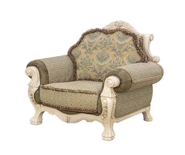 大型复古扶手椅软装家具图片下载