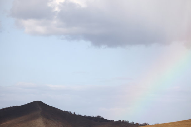 秋季草原树木素材图片下载