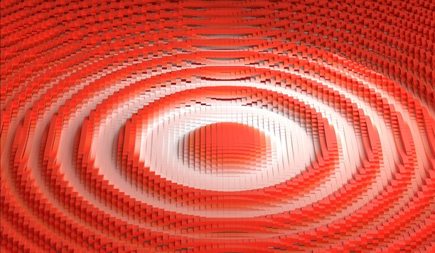 水圈，水滴，像素背景，3D插画图片下载