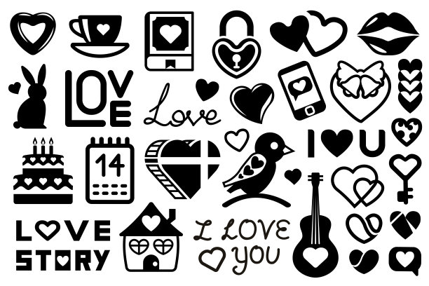 情侣或情人节插画图片下载