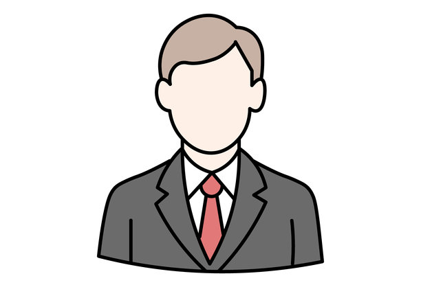 商务人士穿着西装的扁平矢量插画，用于公司和办公室概念设计图片下载