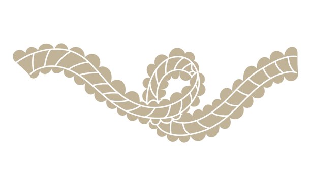 矢量蕾丝丝带，可循环使用。灰色丝绸线条，适用于剪贴簿和手工制品。扁平化隔离的布艺丝带装饰插画。装饰丝带图片下载