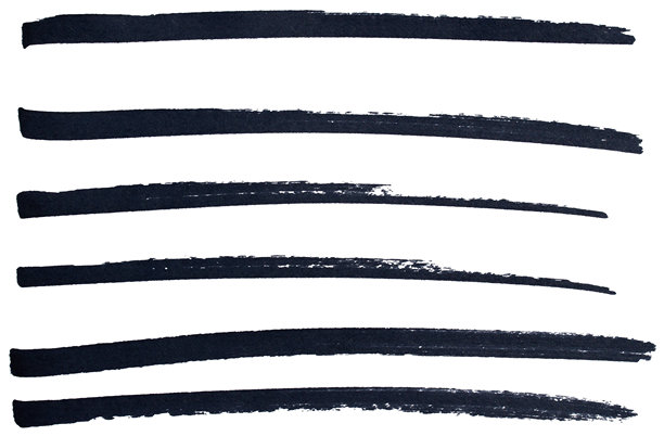 手绘黑色马克笔笔触集，用于下划线、高亮、文本分隔符、设计元素、涂鸦草图的抽象墨水线条集合图片下载