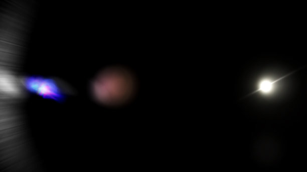 黑色背景上的光学耀斑过渡叠加。快速亮光的动画。耀斑胶片过渡集。4K 照片图片下载