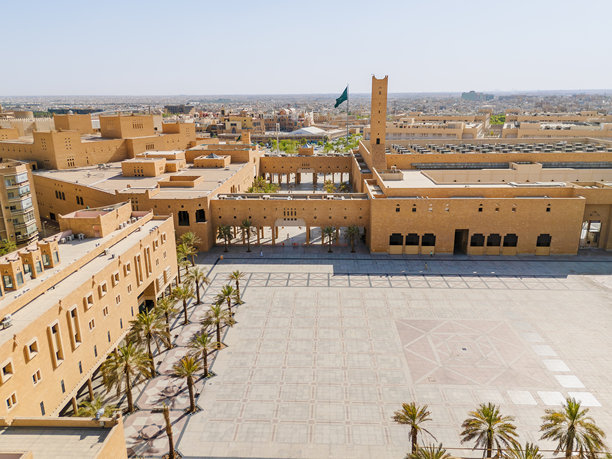 沙特阿拉伯利雅得 Al Safat 广场的航拍无人机照片图片下载