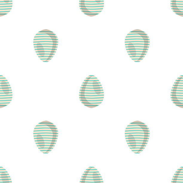 无缝的复活节节日庆典插画，包含色彩鲜艳的彩蛋搜寻图片下载