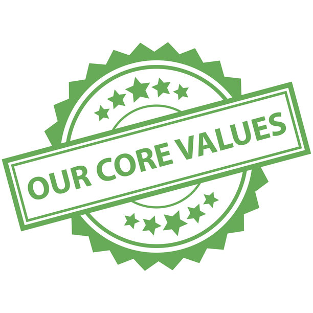 我们的核心价值观橡皮印章图片下载