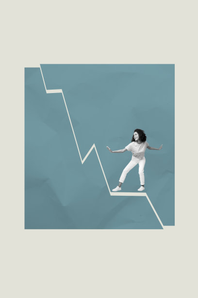 海报趋势草图模板，商务财务预算、股票收入、年轻女士攀登目标、交易统计、目标、成功的照片拼贴图片下载