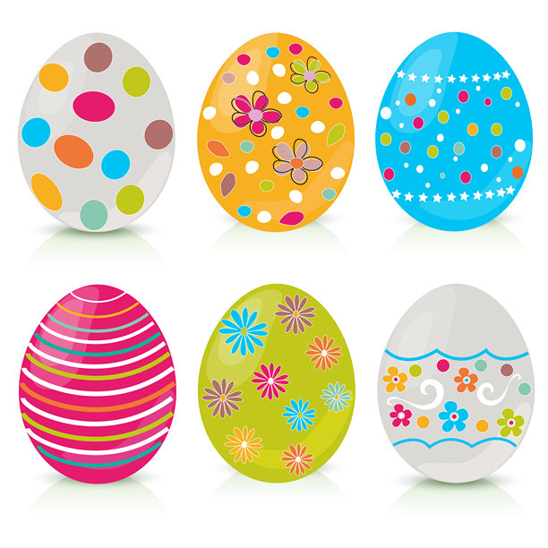 快乐复活节彩蛋插画集图片下载