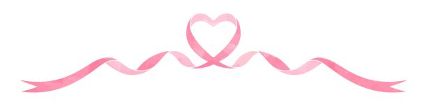 心形丝带，装饰素材，水彩风格图片下载