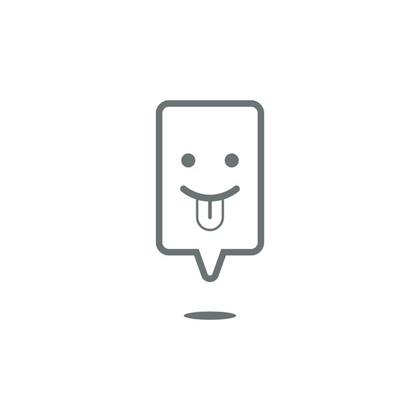 语音泡泡上的表情符号图片下载