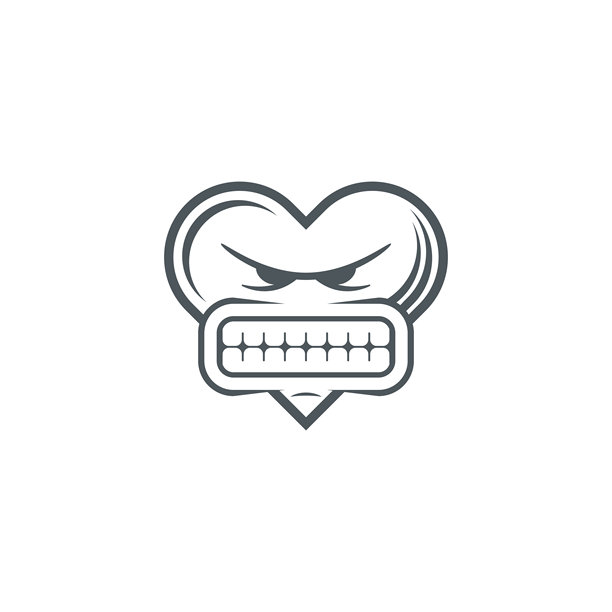 可爱的表情，愤怒的脸图标图片下载