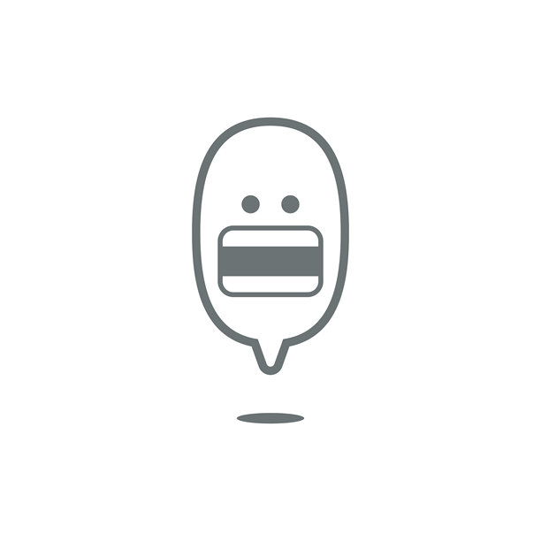 语音泡泡上的表情符号图片下载