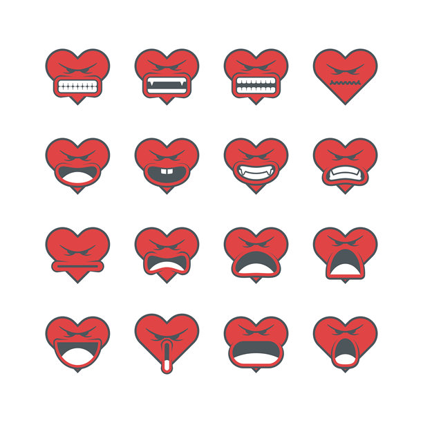 可爱的愤怒表情符号图片下载