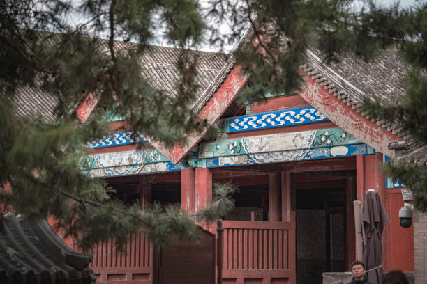 一张颐和园的图片展示了一座古老建筑，其建筑细节彰显着历史的厚重。宫殿的结构包含精巧的设计，暗示着其文化意义。图片下载