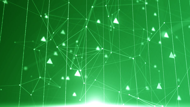 抽象的数字流粒子。网络连接背景。大数据可视化。科技背景。3D渲染。4K照片图片下载