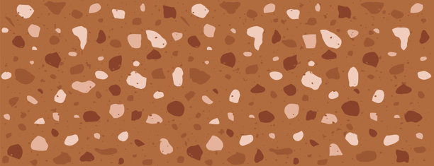 斑驳水磨石纹理。包含玻璃、大理石和天然石材的图案。威尼斯风格的极简背景。复古矢量插画图片下载