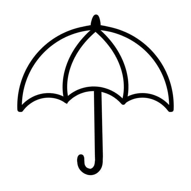 雨伞天气图标插画图片下载