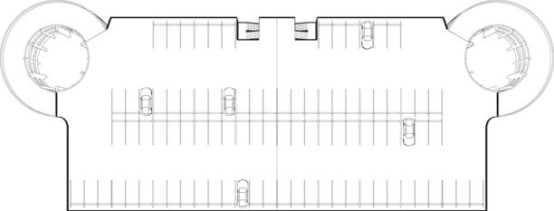 3D停车场插画图片下载