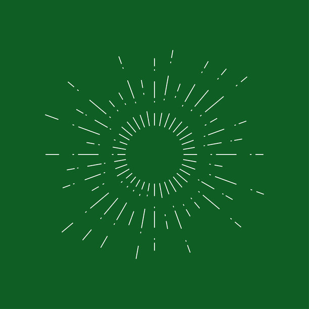 绿色放射状线条标签边框图案素材图片下载