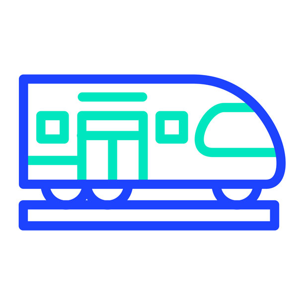 火车矢量图标设计插画图片下载