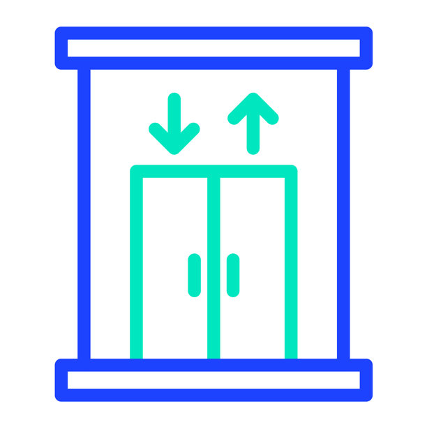 电梯矢量图标设计插画图片下载