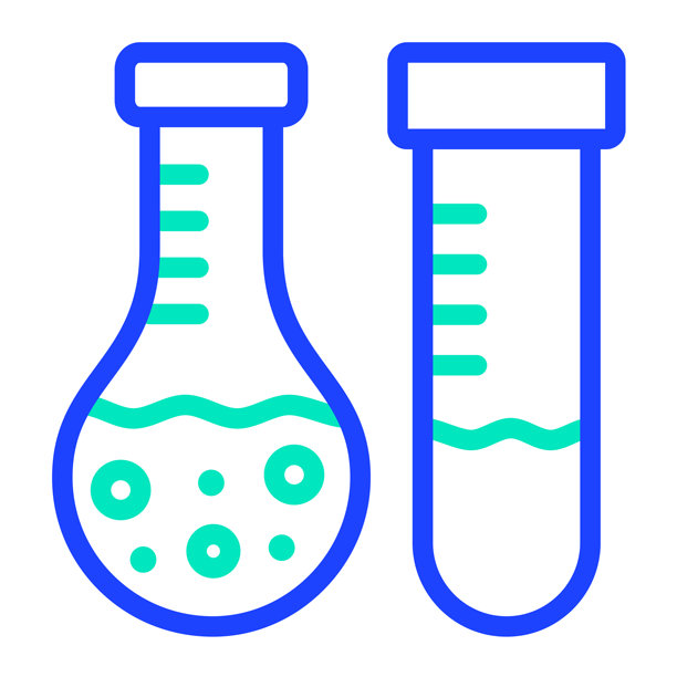 实验室检测矢量图标设计插画图片下载