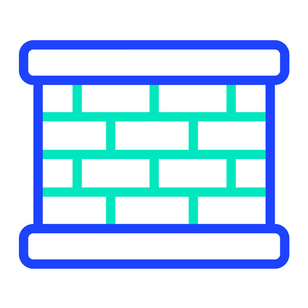 砖墙矢量图标设计插画图片下载