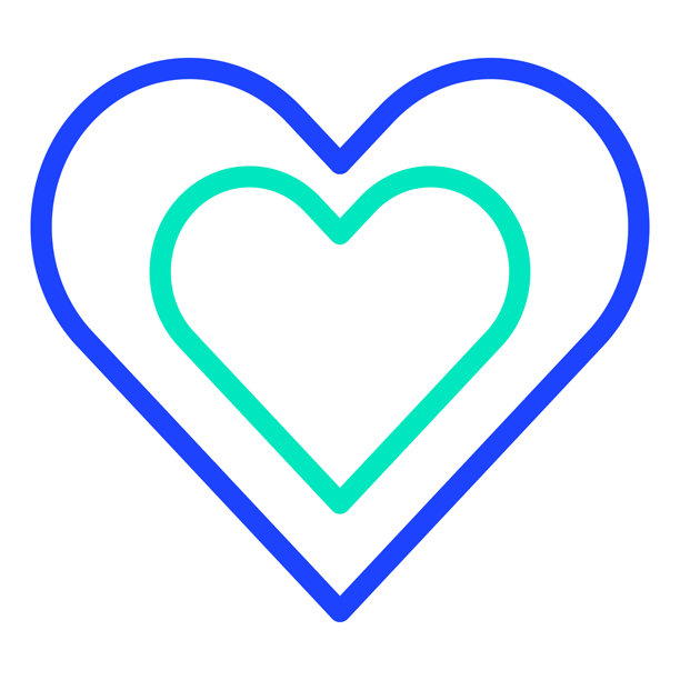 爱心矢量图标设计插画图片下载