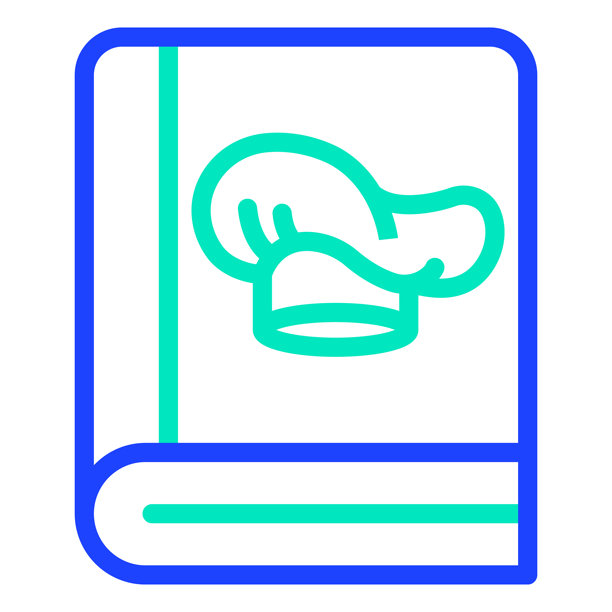 厨师书籍矢量图标设计插画图片下载