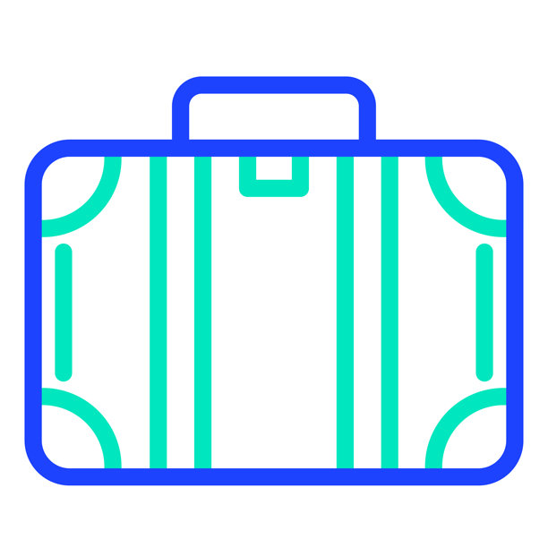 行李箱矢量图设计插画图片下载