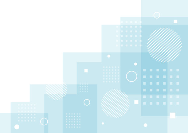 蓝色的几何背景，留有白色的空间，矢量插画图片下载
