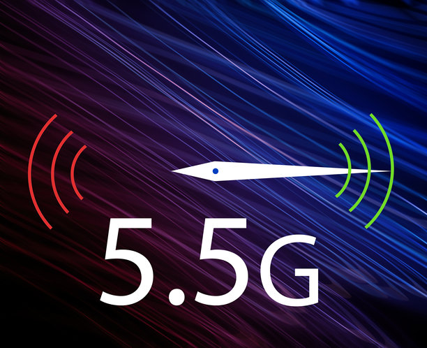 5.5G网络技术 5G-Advanced (5GA) 超现实数据 抽象光背景概念 - 素材图片图片下载