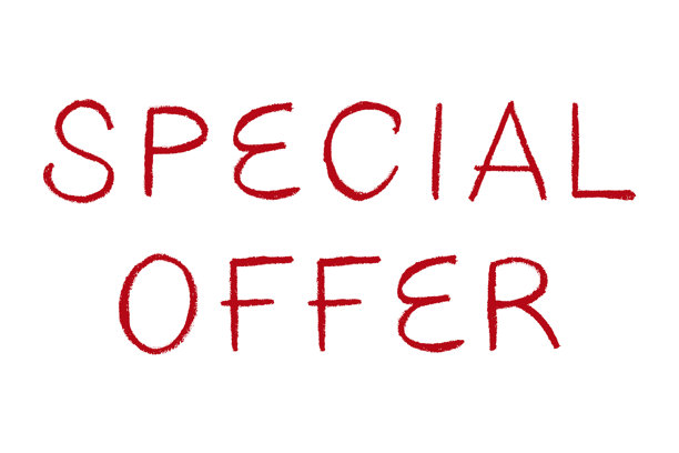 特别优惠字样 手写词 现代毛笔书法 营销广告、印刷品、网页、横幅、海报、传单的模板 墨水插画图片下载