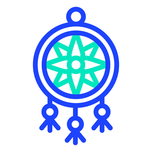 捕梦网矢量图标设计插画图片下载