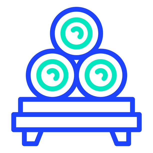 干草捆矢量图标设计插画图片下载