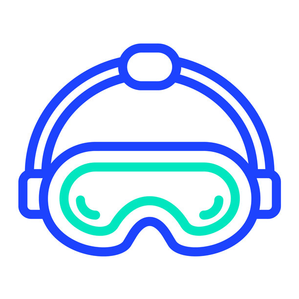 VR眼镜矢量图标设计插画图片下载