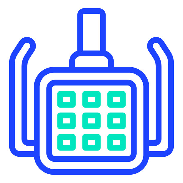 牙科灯光矢量图标设计插画图片下载