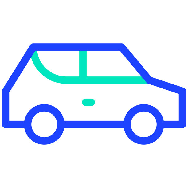 汽车矢量图标设计插画图片下载