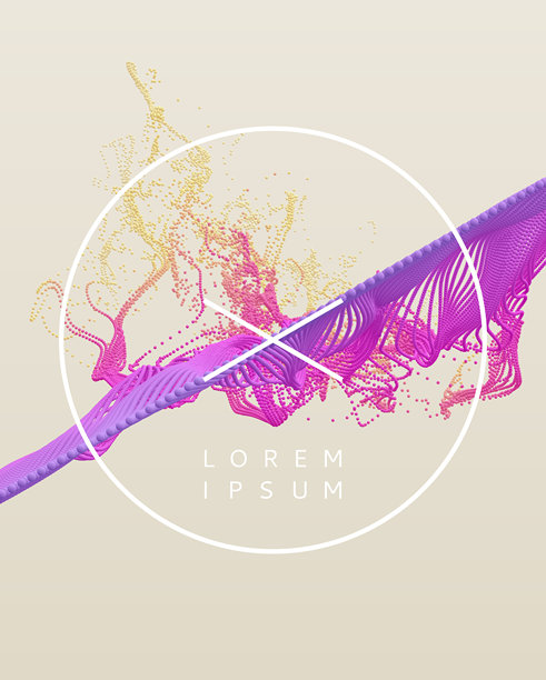 飞溅效果。多个球体的插画。动态效果。抽象背景。适用于手册、海报、封面、卡片、演示文稿、传单或横幅的矢量图。图片下载