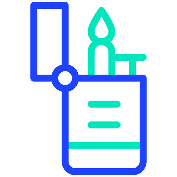 打火机矢量图标设计插画图片下载