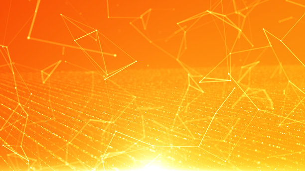 抽象数字流粒子。网络连接背景。大数据可视化。科技背景。3D渲染。4K照片图片下载