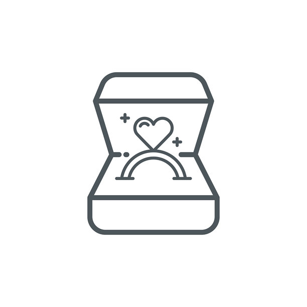 结婚戒指图标图片下载