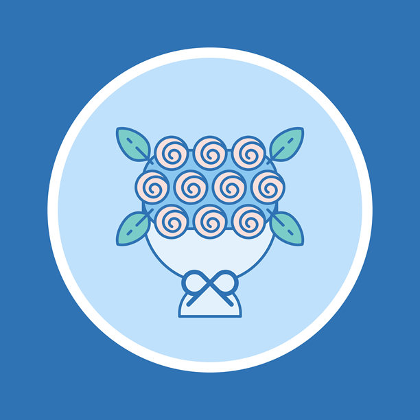 鲜花花束图标图片下载