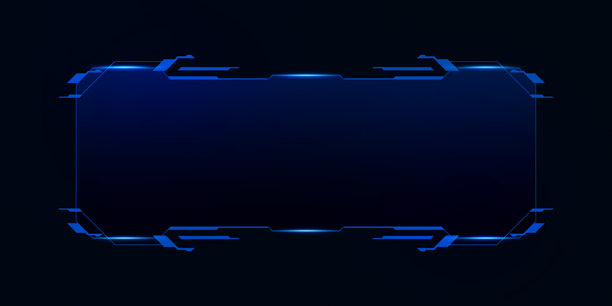 科幻未来用户界面，HUD，科技抽象背景，矢量插画图片下载