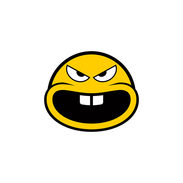 可爱的表情，愤怒的脸图标图片下载