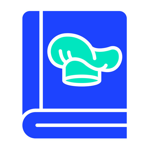 厨师书籍矢量图标设计插画图片下载