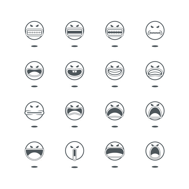 可爱的愤怒表情符号图片下载