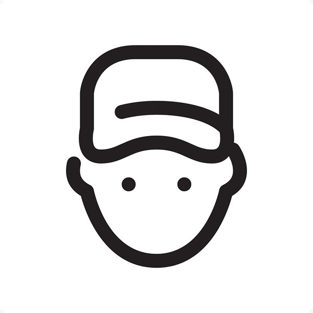 配送员 - 轮廓图标 - 像素完美标志图片下载