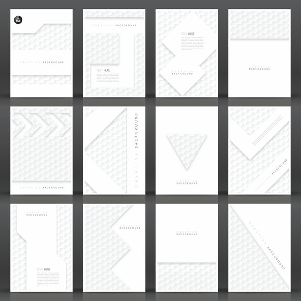 宣传册模板布局，封面设计，商业年度报告，传单，杂志图片下载